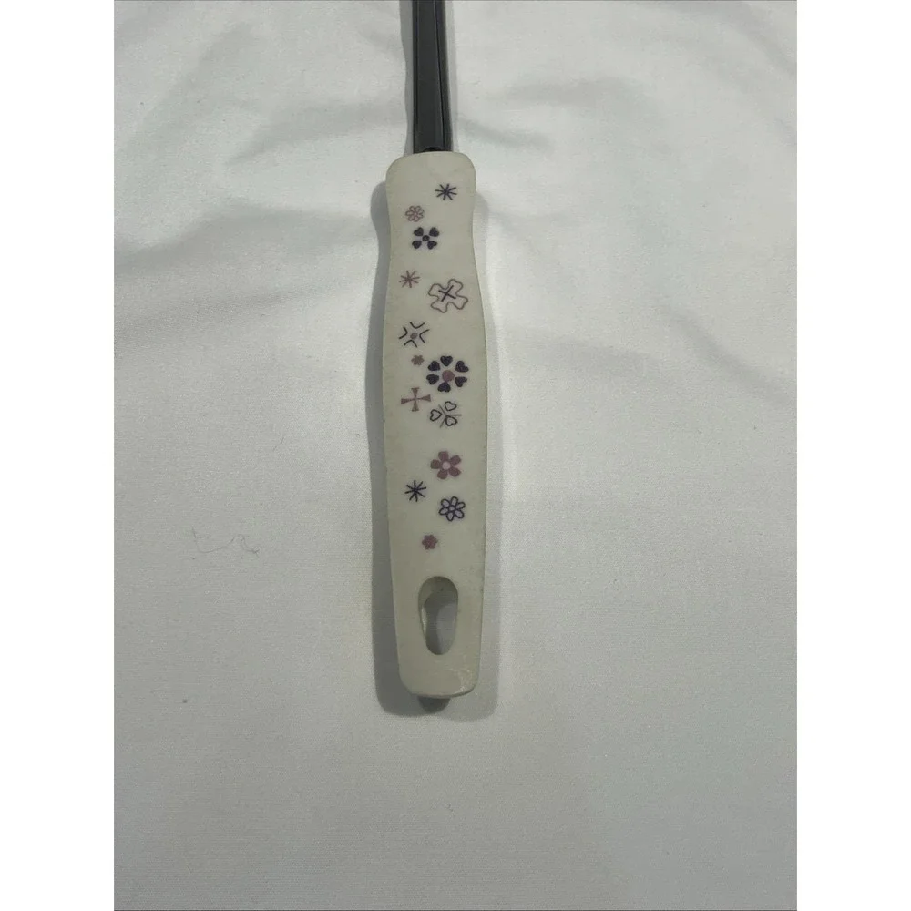 Ekco USA Stainless Ladle Melamine Purple Flower Power Starburst Hearts 11